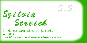 szilvia streich business card